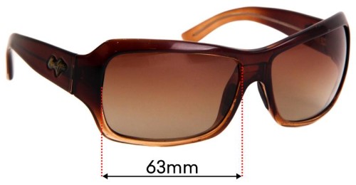 Maui Jim MJ111 Palms 63mm Replacement Lenses