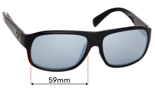 Sunglass Fix Replacement Lenses for Maui Jim MJ200 Free Dive  - 59mm Wide 