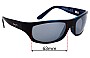 Sunglass Fix Ersatzgläser für Maui Jim MJ261 Surf Rider - 63mm Wide 