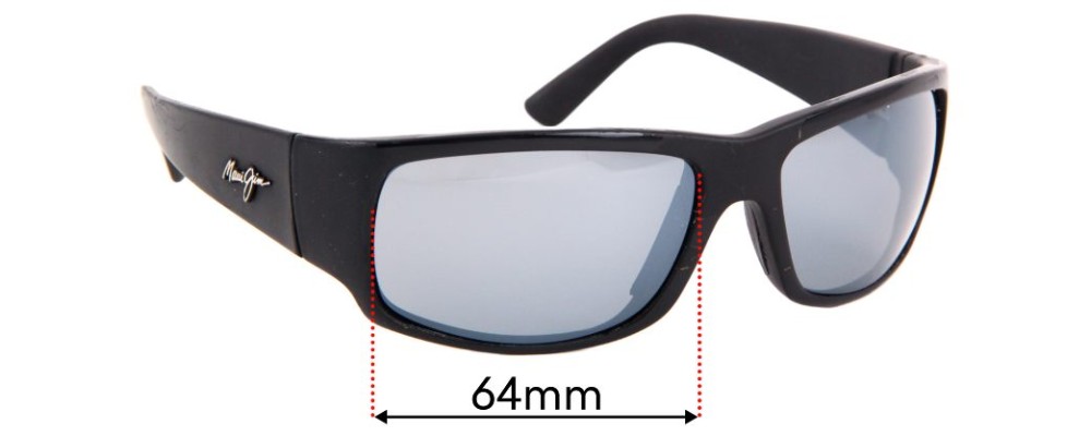 Sunglass Fix Replacement Lenses for Maui Jim MJ266 World Cup - 64mm Wide