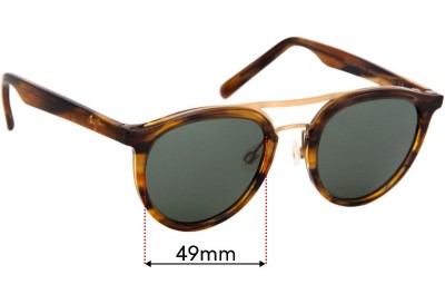 Sunglass Fix Replacement Lenses for Maui Jim MJ529 Sunny Days - 49mm wide 
