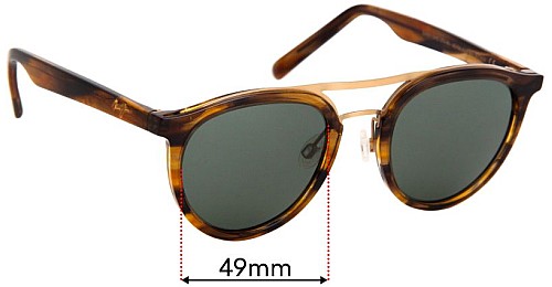 Maui Jim MJ529 Sunny Days 49mm Replacement Lenses