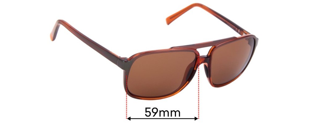 Sunglass Fix Replacement Lenses for Maui Jim MJ701 Silversword - 59mm Wide