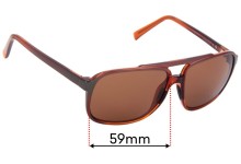 Sunglass Fix Replacement Lenses for Maui Jim Silversword MJ701 - 59mm Wide