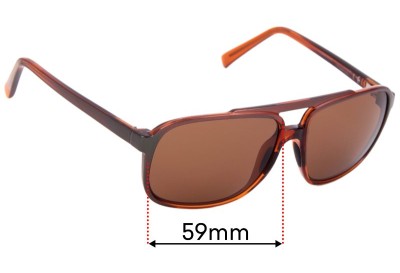 Maui Jim MJ701 Silversword Replacement Lenses 59mm wide 