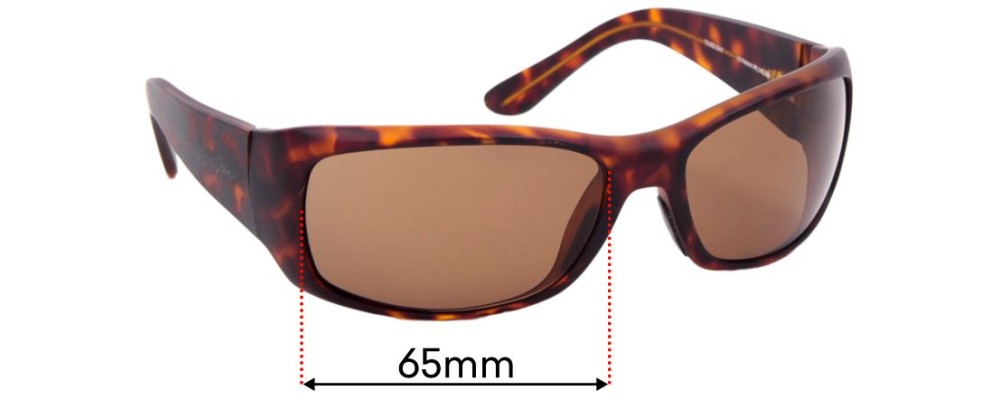 Sunglass Fix Replacement Lenses for Maui Jim Third Bay MJ268 - 65mm Wide