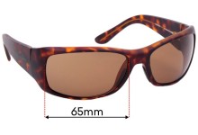 Sunglass Fix Replacement Lenses for Maui Jim Third Bay MJ268 - 65mm Wide