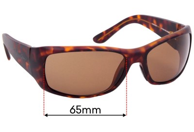 Maui Jim MJ268 Third Bay Replacement Lenses 65mm wide 