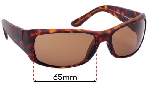 Sunglass Fix Replacement Lenses for Maui Jim MJ268 Third Bay - 65mm Wide 