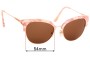 Sunglass Fix Replacement Lenses for Michael Kors MK1023 EVY  - 56mm Wide 