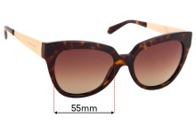 Sunglass Fix Replacement Lenses for Michael Kors MK2090 Paloma I - 55mm Wide