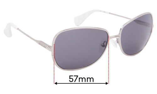 Sunglass Fix Replacement Lenses for Michael Kors MKS122 - 57mm Wide 