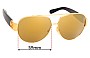 Sunglass Fix Verres de Remplacement pour Michael Kors MK5012 Tabitha II - 59mm Wide 