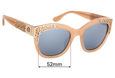 Mimco Seeker Replacement Lenses 52mm wide 