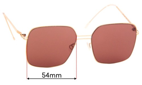 Sunglass Fix Lentilles de Remplacement pour Mykita Lite Velma - 54mm Wide 