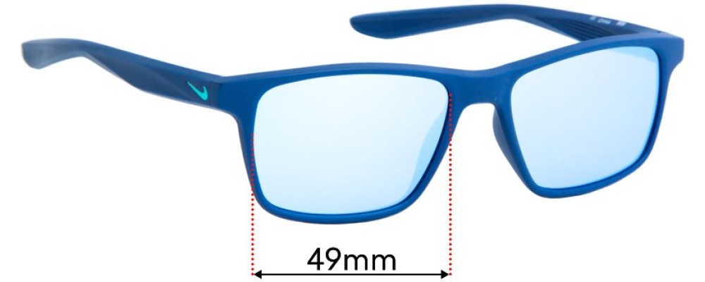 Sunglass Fix Replacement Lenses for Nike EV1160 Whiz - 49mm Wide