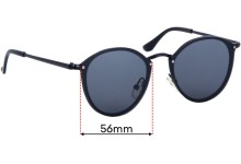 Sunglass Fix Replacement Lenses for The Nolan Bros Classic - 56mm wide