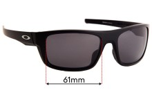 Oakley Drop Point OO9367 Replacement Sunglass Lenses - 61mm wide