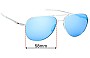 Sunglass Fix Verres de Remplacement pour Oakley Elmont M OO4119 - 58mm Wide 