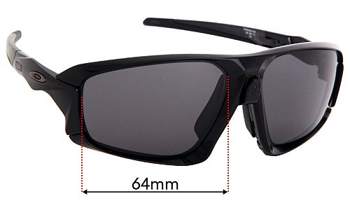 Oakley Field Jacket OO9402 Ersatzlinsen 64mm wide 