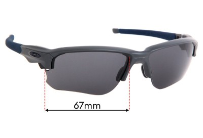 Oakley Flak Draft OO9364 Replacement Lenses 67mm wide 