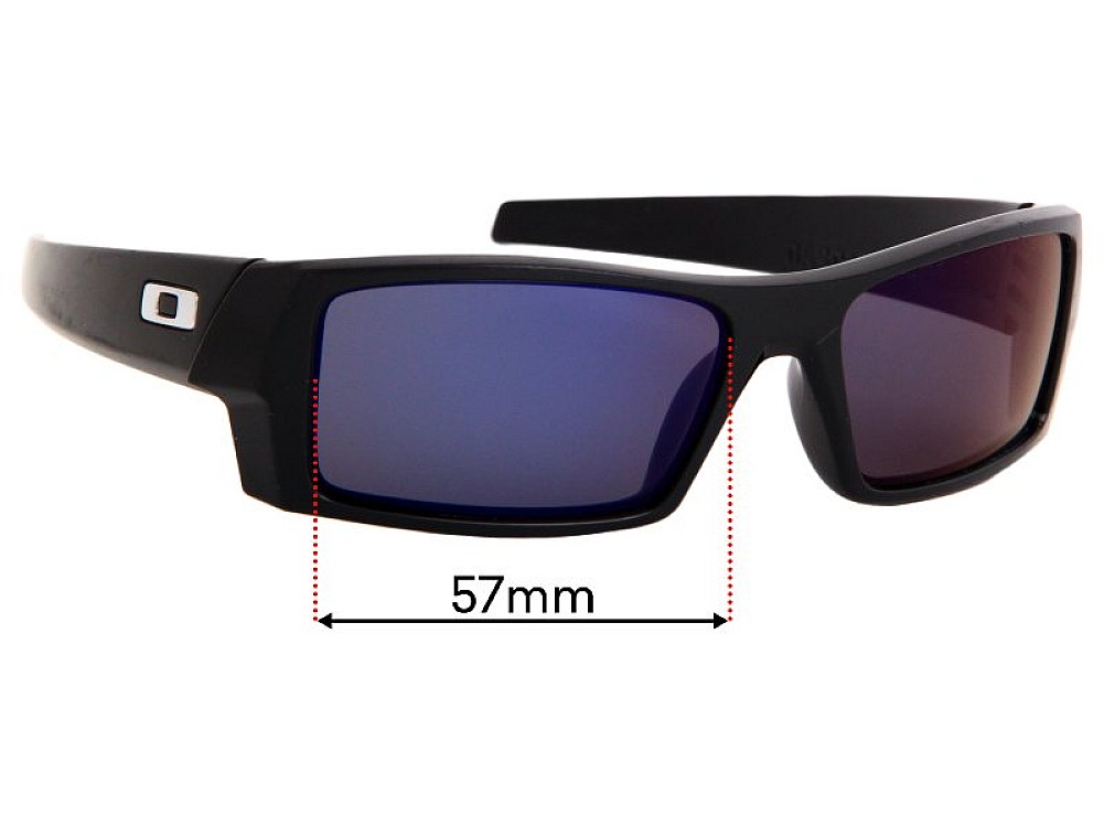 Sunglass Fix Replacement Lenses for Oakley Gascan S - 57mm Wide Sunglass Fix Replacement Lenses for Oakley Gascan S - 57mm Wide