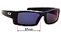 Sunglass Fix Replacement Lenses for Oakley Gascan S - 57mm Wide 