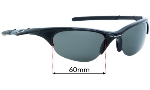 Sunglass Fix Replacement Lenses for Oakley Half Jacket - 60mm Wide 