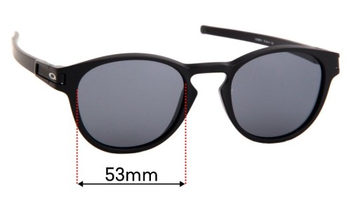 Sunglass Fix Replacement Lenses for Oakley Latch OO9265 - 53mm Wide 