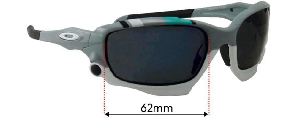 Sunglass Fix Replacement Lenses for Oakley Racing Jacket OO9171 Non-Vented Lenses - 62mm Wide
