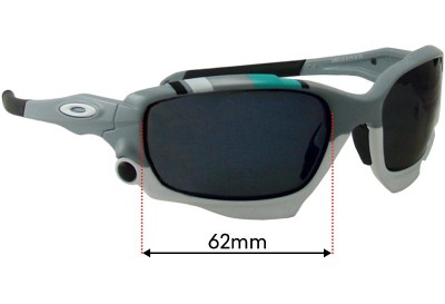 Oakley Racing Jacket OO9171 Non-Vented Replacement Lenses 62mm wide 