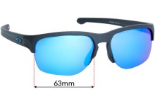 Sunglass Fix Replacement Lenses for Oakley Sliver Edge OO9414 (Asian Fit) - 63mm wide