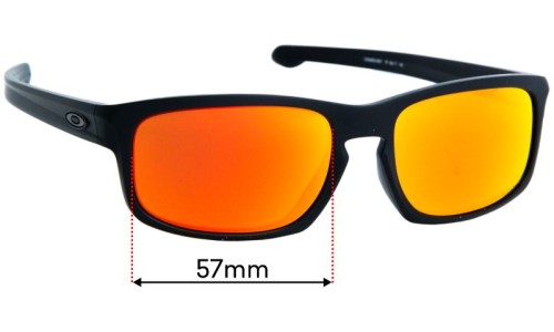 Sunglass Fix Replacement Lenses for Oakley Sliver Stealth OO9409 - 57mm Wide 
