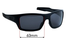 Sunglass Fix Replacement Lenses for Oakley Turbine OO9263 - 63mm wide