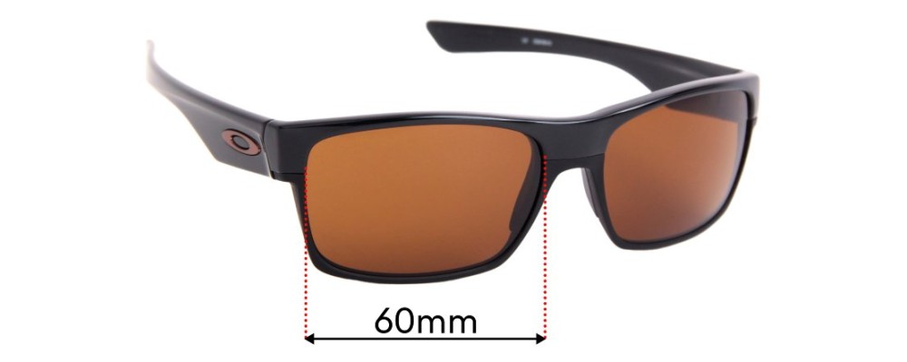 Oakley Two Face Replacement Sunglass Lenses - 60mm Wide