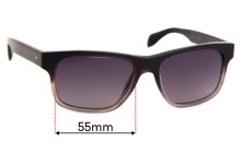 Oliver Peoples Becket OV5267-S Replacement Sunglass Lenses - 55mm wide
