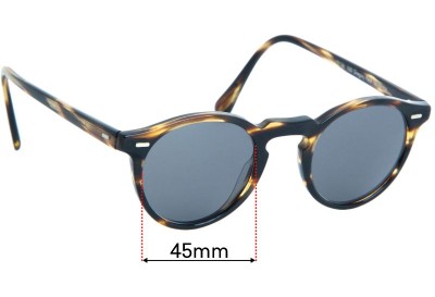 Oliver Peoples Gregory Peck OV5186 Replacement Lenses 45mm wide 