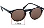 Sunglass Fix Replacement Lenses for Oliver Peoples OV5217S Gregory Peck - 47mm Wide 