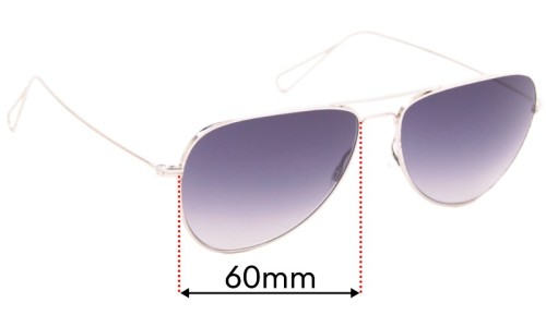 Sunglass Fix Replacement Lenses for Oliver Peoples Isabel Marant 1156S - 60mm wide 
