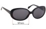 Sunglass Fix Replacement Lenses for Oliver Peoples Oval - 57mm Wide 