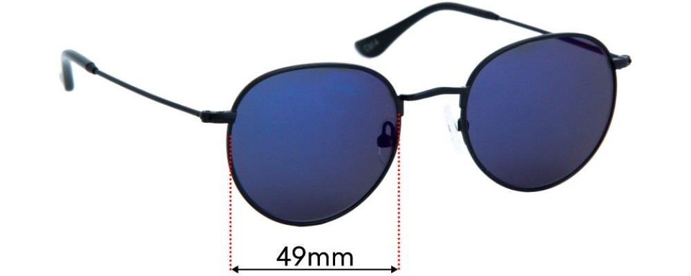 Sunglass Fix Replacement Lenses for Ortc Drift - 49mm wide
