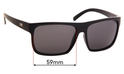 Sunglass Fix Replacement Lenses for Otis After Dark - 59mm Wide 
