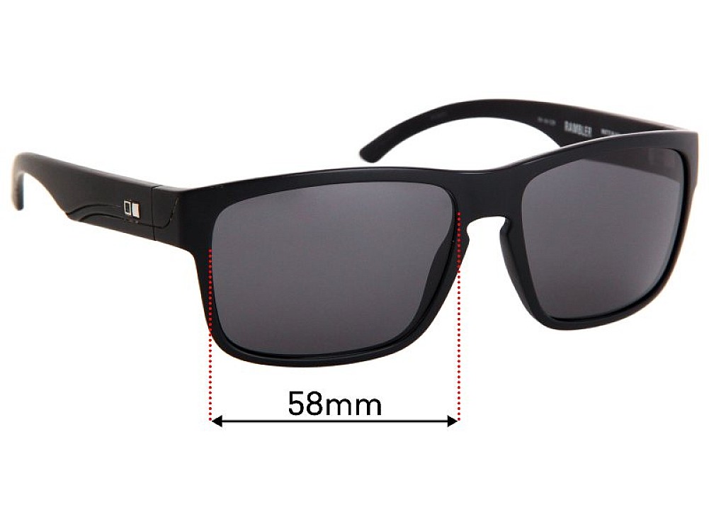 Sunglass Fix Verres de Remplacement pour Otis Rambler - 58mm Wide Sunglass Fix Verres de Remplacement pour Otis Rambler - 58mm Wide