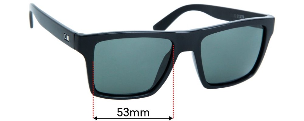 Sunglass Fix Replacement Lenses for Otis Solid State - 53mm Wide