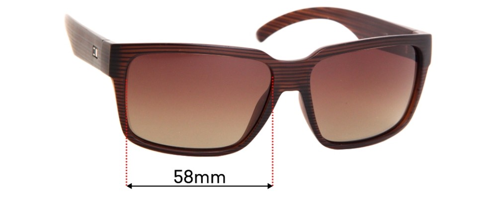Sunglass Fix Replacement Lenses for Otis The Double  - 58mm Wide