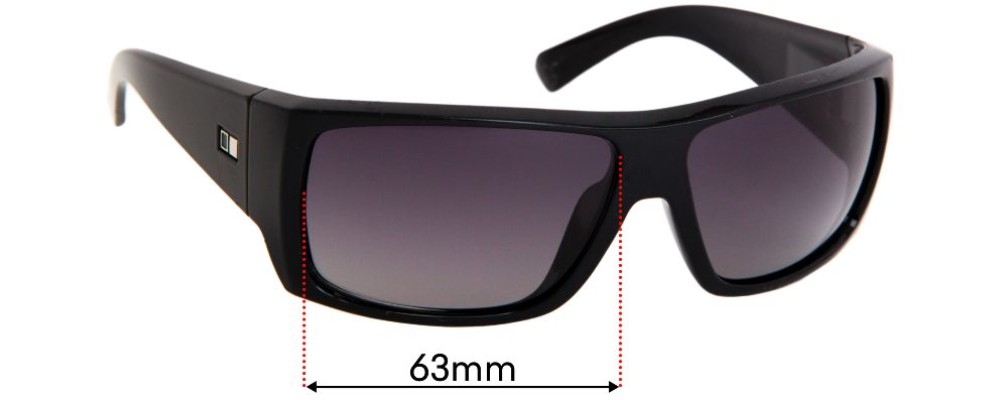 Sunglass Fix Replacement Lenses for Otis The Insider - 63mm Wide