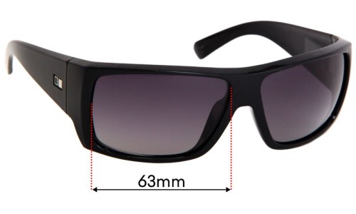 Sunglass Fix Replacement Lenses for Otis The Insider - 63mm Wide 