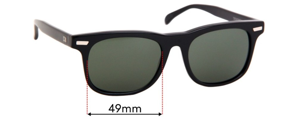 Sunglass Fix Replacement Lenses for Otis Trendwell - 49mm Wide