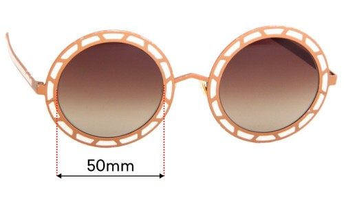 Sunglass Fix Replacement Lenses for Pared  Sonny & Cher  - 50mm Wide 