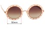 Sunglass Fix Replacement Lenses for Pared  Sonny & Cher  - 50mm Wide 